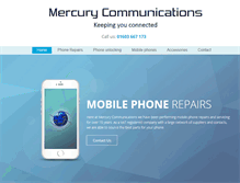 Tablet Screenshot of mercurycommunications.org.uk